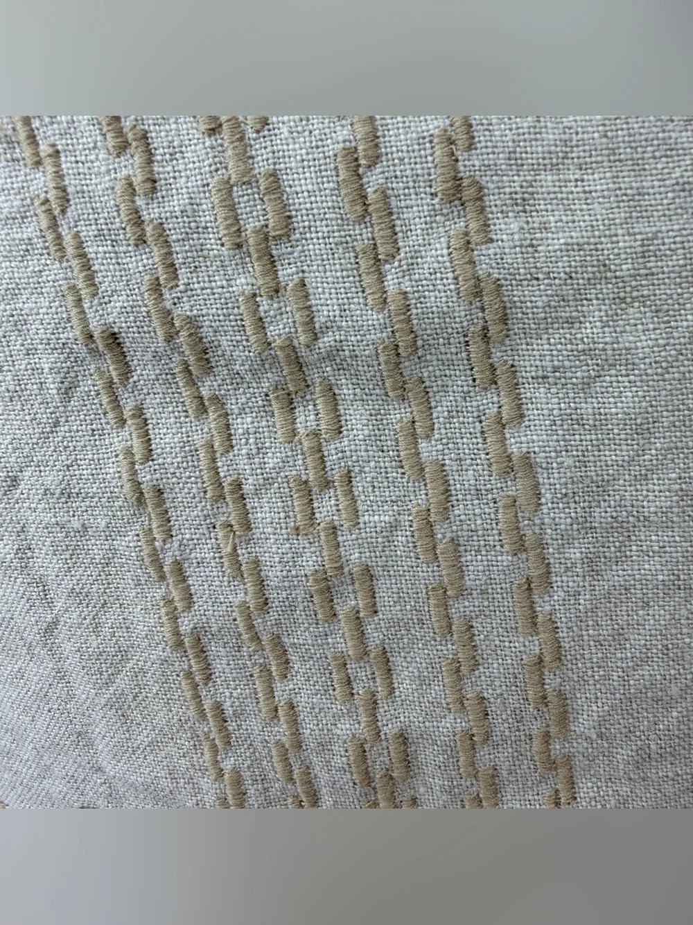 Ib Laursen Danish Embroidered Lumbar Pillow 40x60cm Feather Insert Nordic Norlii - Picture 7 of 14